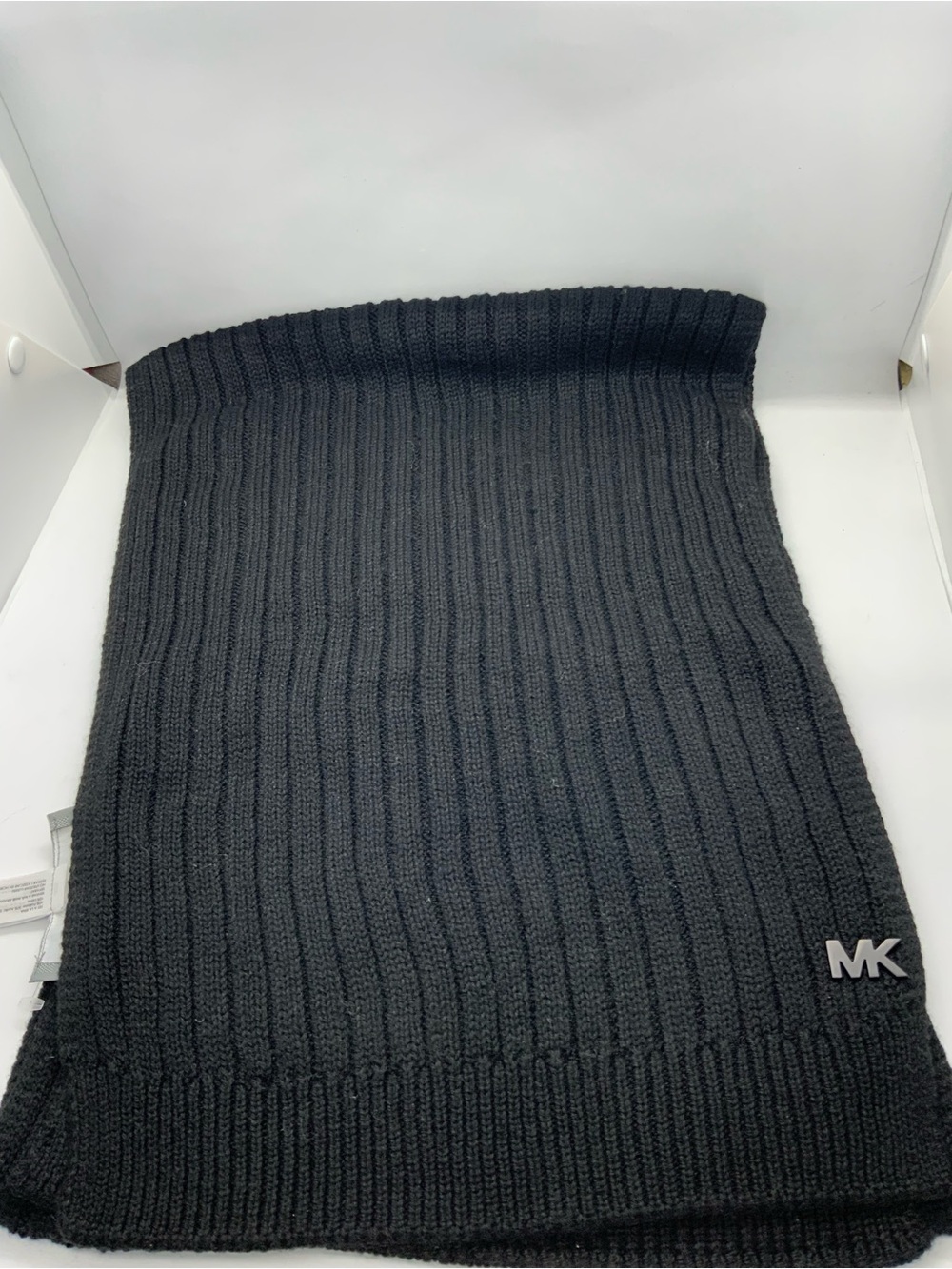 Michael Kors Men’s Black Ribbed Turtleneck Sweater